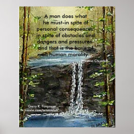 EIN MANN MACHT, WAS ER KÜCHERN MUSS. POSTER