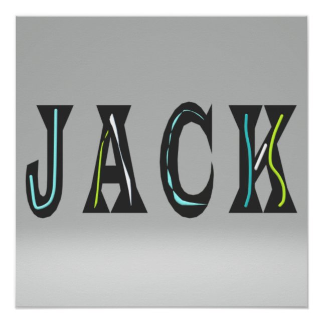 Ein Mann namens Jack ist ein Hinterposter Poster (Vorderseite)