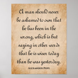 Ein Mann sollte niemals.. Inspirationsangebot Poster