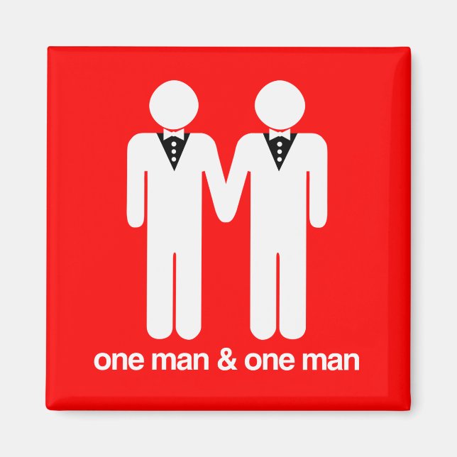 EIN MANN UND EIN MANN -.png Magnet (Vorne)