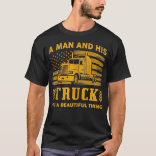 Ein Mann und sein Truck Patriotic American Truck D T-Shirt