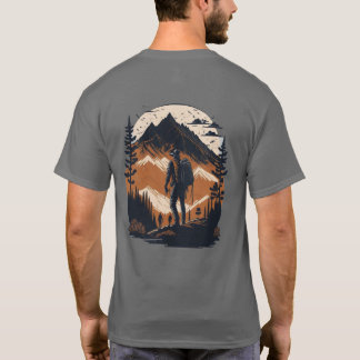 ein Mann Wandern für Wanderfreunde T-Shirt