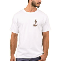 Ein marine Themen T-Shirt mit dem Bild eines Anker