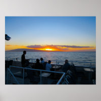 Ein Maui-Abendessen Sonnenuntergang Kreuzfahrtpost