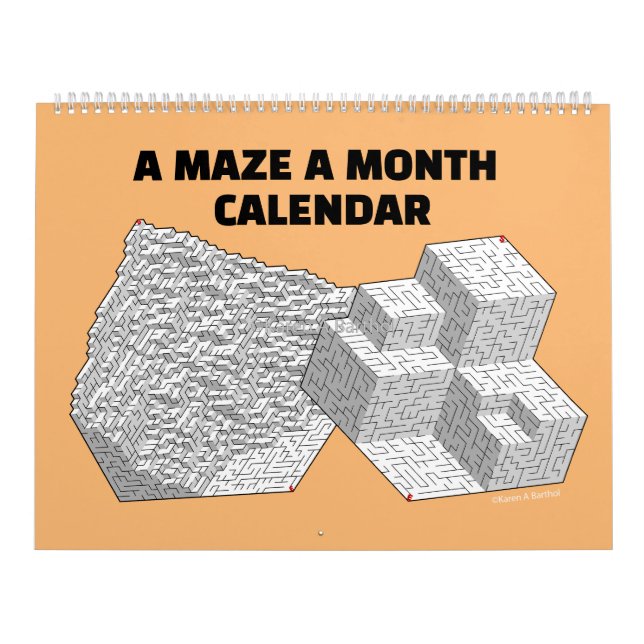 Ein Maze im Monat Kalender (Titelbild)