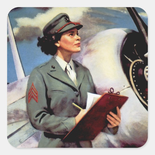 Ein Meer sein - ein freies Meer für den Kampf Quadratischer Aufkleber (Vorderseite)