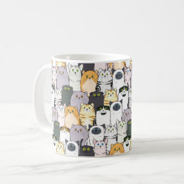 Ein Meer von Katzen Kaffeetasse