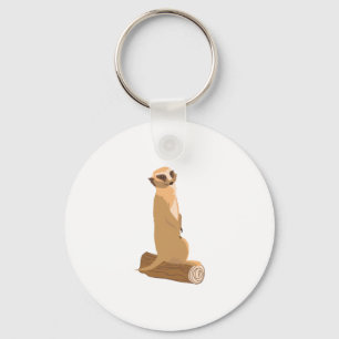 Ein Meerkat Schlüsselanhänger