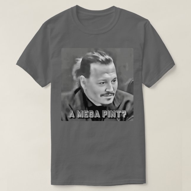 Ein Mega Pint Depp T-Shirt (Design vorne)