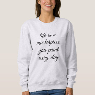Ein Meisterwerk Basic Sweatshirt für Frauen