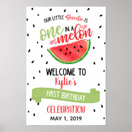 Ein Melon Welcome Sign - Red Poster