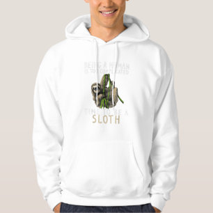 Ein Mensch zu sein ist zu kompliziert, um ein Spie Hoodie