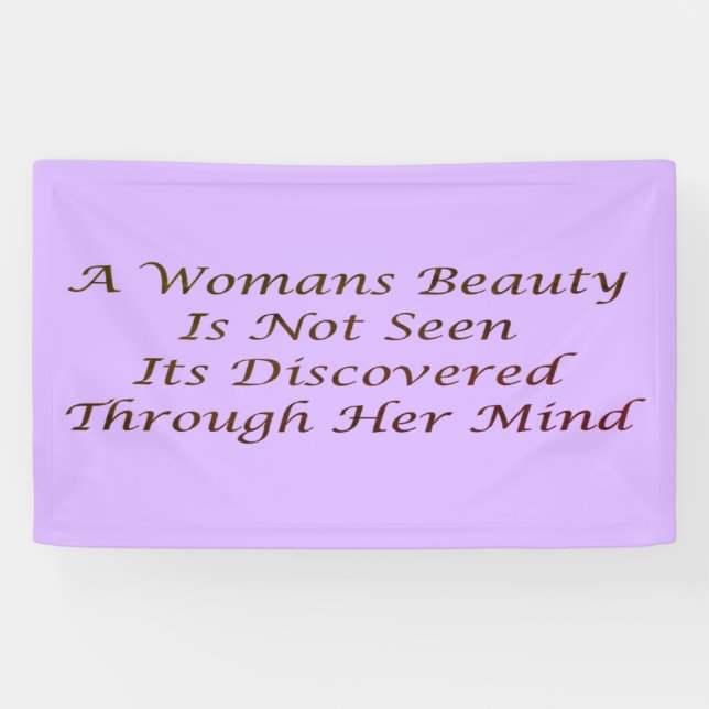 Ein Merkmal "Beauty-Frauengedicht" Banner (Horizontal)