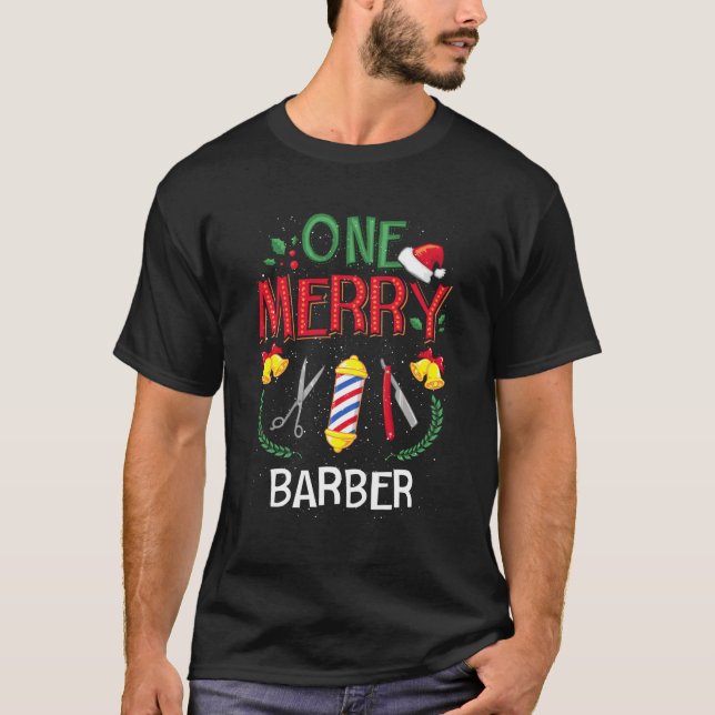 Ein Merry Barber Beard, der hässlich wächst T-Shirt (Vorderseite)