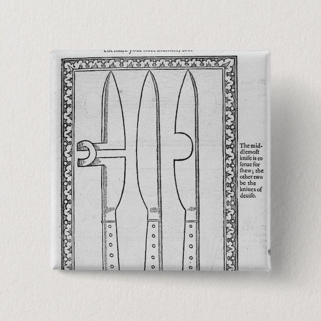 Ein Messer-Trick Button (Vorderseite)