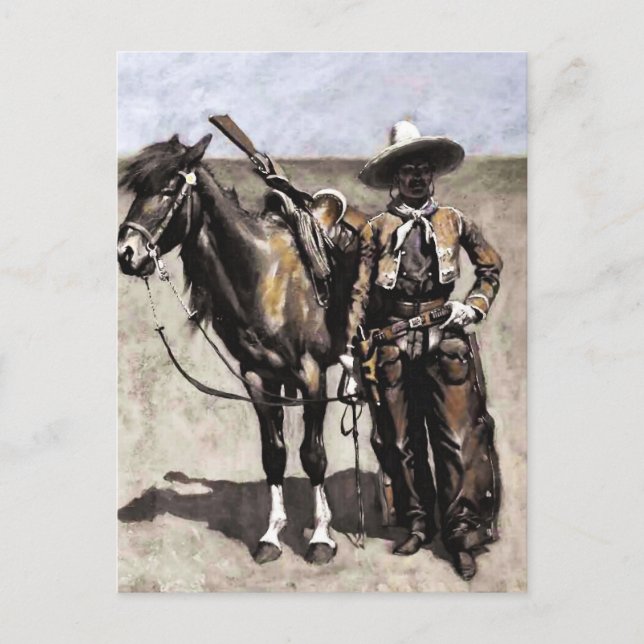 Ein mexikanischer Buccaro in Texas von Frederic Re Postkarte (Vorderseite)