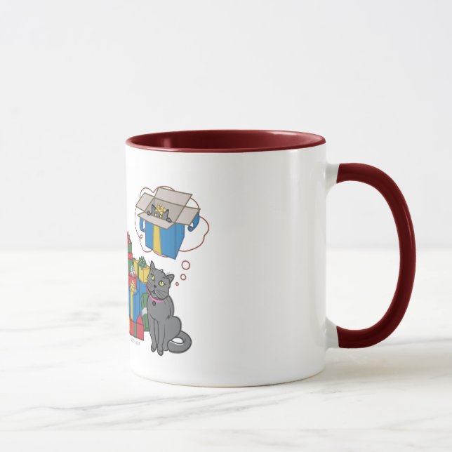 Ein Miezekatze-Weihnachten Tasse (Rechts)