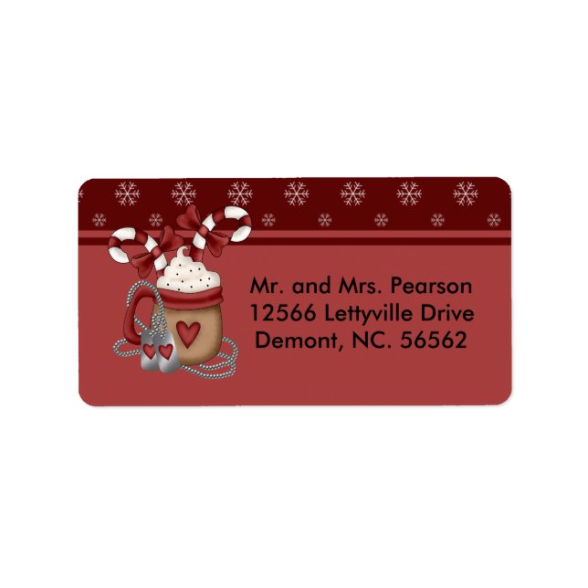 Ein militärisches Weihnachten Adressaufkleber (Vorne)