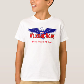 Ein militärisches willkommenes Zuhause T-Shirt