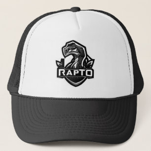 Ein minimales Logo für die Software Rapto Truckerkappe