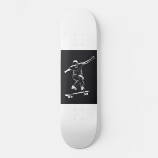 Ein minimalistisches Grafikdesign eines Skateboard