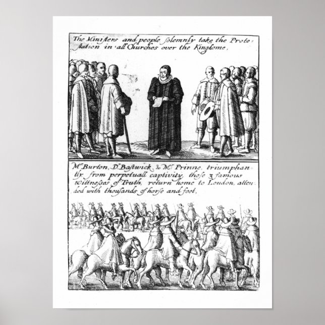 Ein Minister, der das Protestation übernimmt Poster (Vorne)