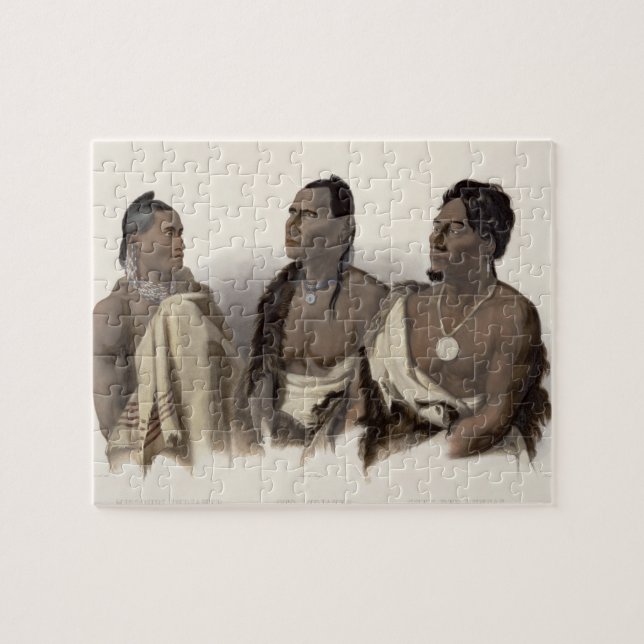 Ein Missouri-Inder, ein Oto indisch und der Leiter (Horizontal)