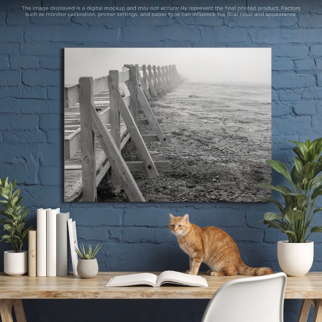 Ein misty-gelbsteinter Weg Leinwanddruck (Von Creator hochgeladen)