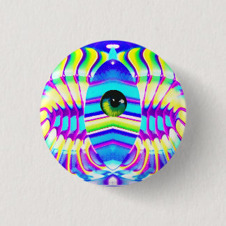 Ein Mit Augen Star Beast Ken Gage Psychedelic Art Button