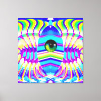Ein Mit Augen Star Beast Ken Gage Psychedelic Art
