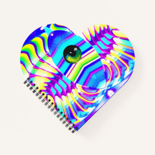 Ein Mit Augen Star Beast Ken Gage Psychedelic Art Notizbuch