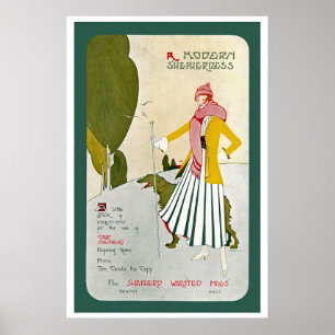 Ein moderner Shepherdess Poster