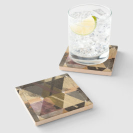 Ein modernes abstraktes Design Steinuntersetzer