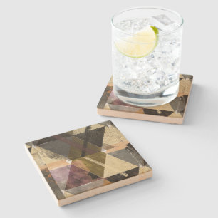 Ein modernes abstraktes Design Steinuntersetzer
