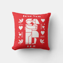 Ein modernes Bauhaus Valentinstag