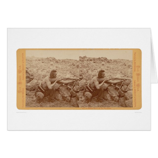 Ein Modoc tapfer auf dem Warpath (1172) (Vorderseite (Horizontal))