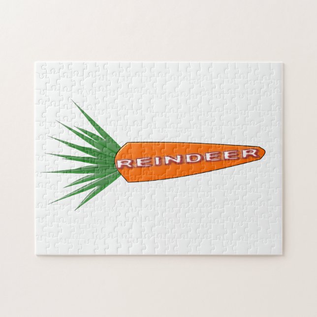 Ein Möhrchen für das Rentierpuzzle (Horizontal)