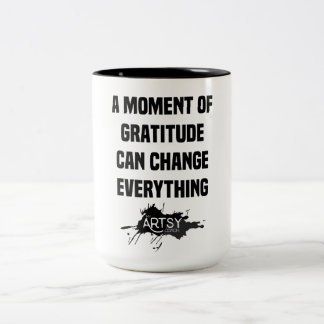 Ein Moment der Dankbarkeit Kaffee-Cup Zweifarbige Tasse