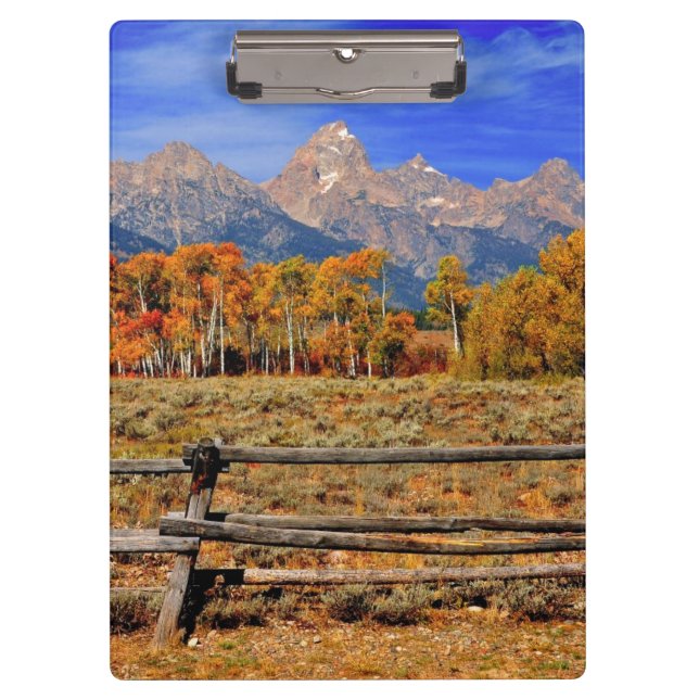 Ein Moment in Wyoming im Herbst Klemmbrett (Vorderseite)