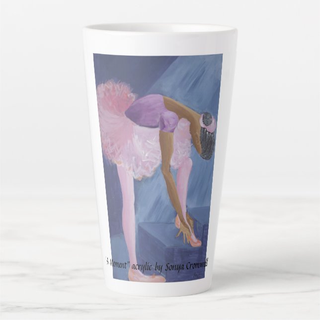 "Ein Moment" - Latte Tasse (Vorderseite)
