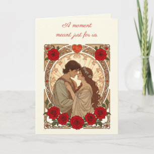 Ein Moment nur für uns Romantische Art Nouveau  Karte