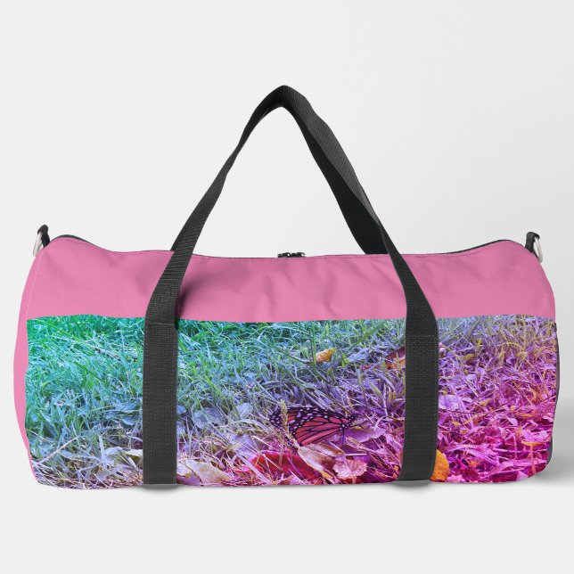 Ein Monarchen Schmetterling, Druck, Schnitt, Nähen Duffle Bag (Vorderseite)