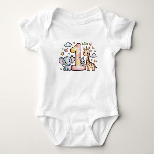 Ein Monat Baby Strampler (Vorderseite)
