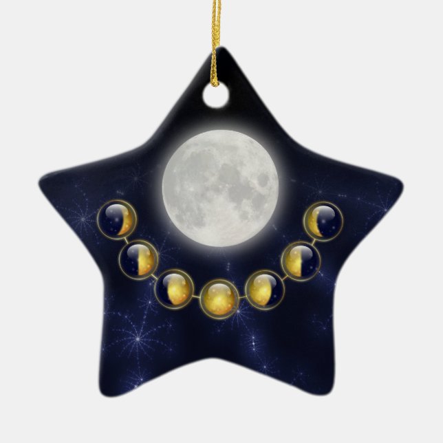 Ein Monat im Leben der Mond-Verzierung Keramik Ornament (Vorne)