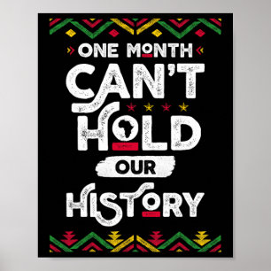 Ein Monat kann unsere Geschichte African Black His Poster