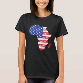 Ein Monat kann unsere Geschichte Afrika Karte amer T-Shirt