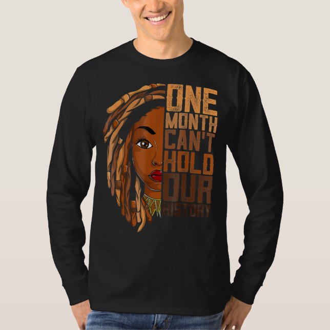 Ein Monat kann unsere Geschichte Kleidung afrikani T-Shirt (Vorderseite)