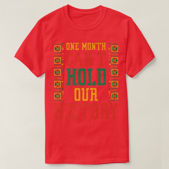 Ein Monat kann unsere Geschichte nicht lustig schw T-Shirt (Design vorne)