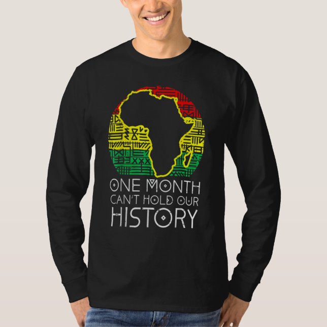 Ein Monat kann unsere Geschichte Panafrikanisches  T-Shirt (Vorderseite)