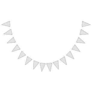 Ein monochromes Design, das eine Vielzahl von Fisc Wimpelkette